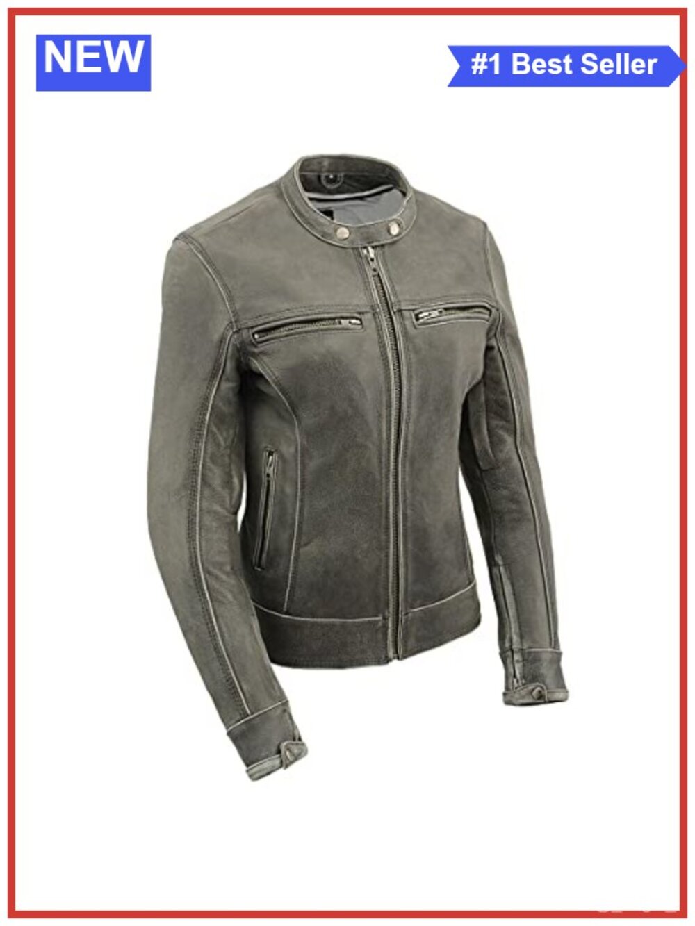 Milwaukee Leather Women's Scooter Motorcycle Cowhide Jacket